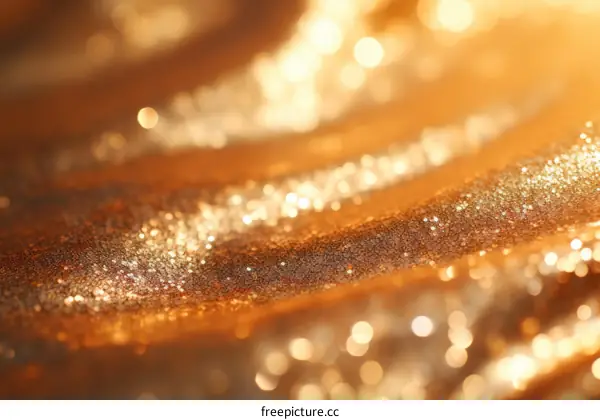 Brilliant golden background with sparking light effects