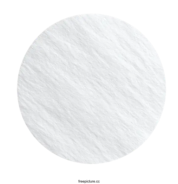[Transparent Background PNG]Circular White Texture Cosmetic Disc