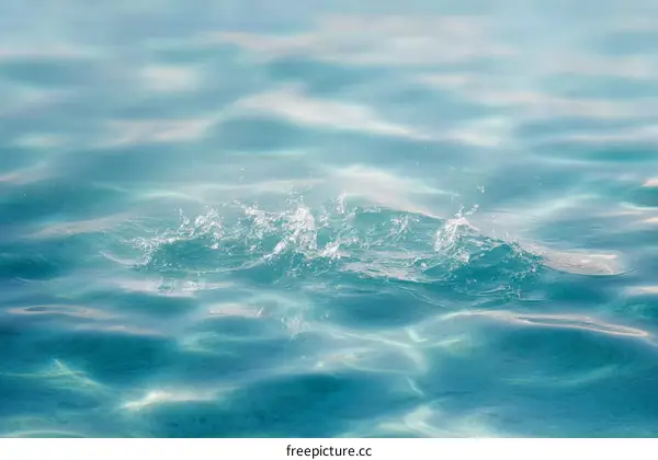 Peaceful Ocean Water Splash