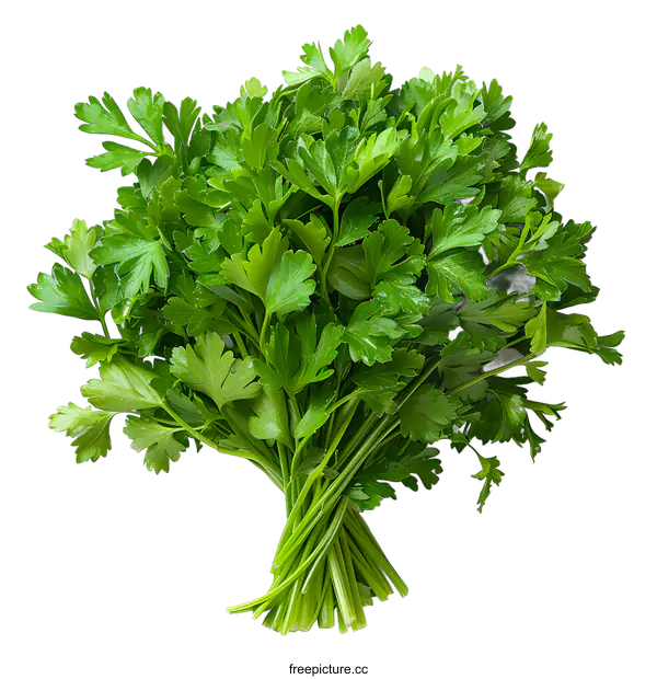 [Transparent Background PNG]A bunch of fresh parsley
