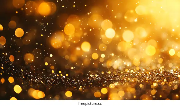 Golden Sparkling Festive Background