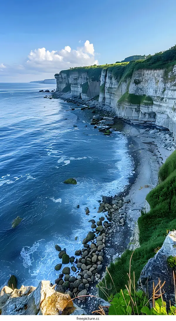 Rocky cliff coast