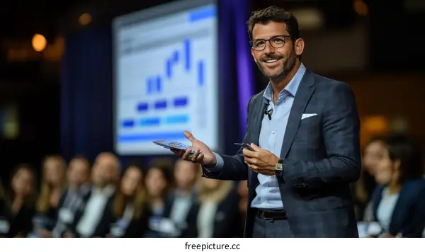 Business Conference Speaker Presentation