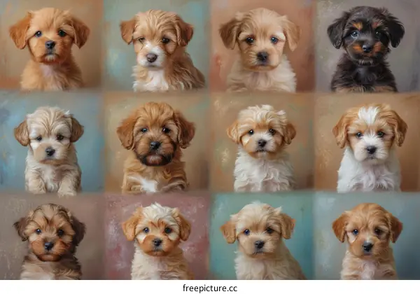 A Collection of Adorable Cockapoo Puppies