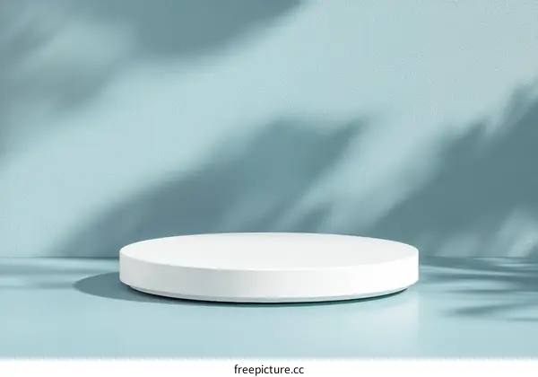 Modern Minimalist White Product Display Podium