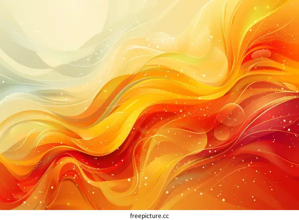 Abstract Colorful Flowing Waves Background Design