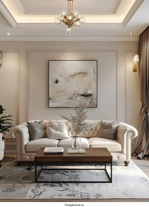 Modern minimalist living room