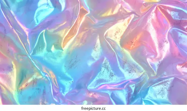 Abstract iridescent fabric texture