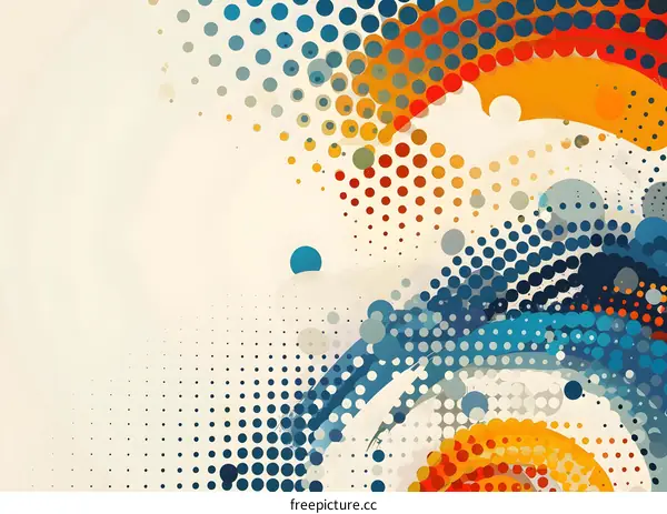 Abstract Background with Colorful Dots