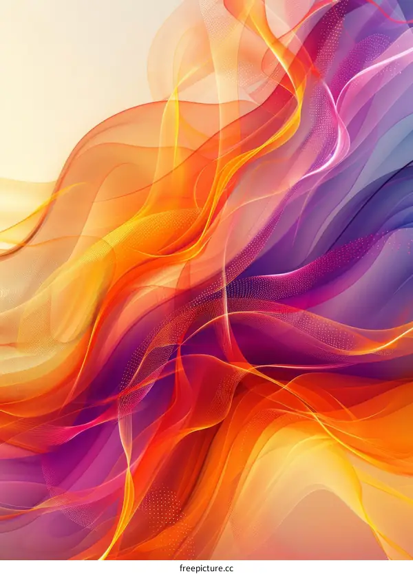 Abstract Flowing Lines and Waves Background