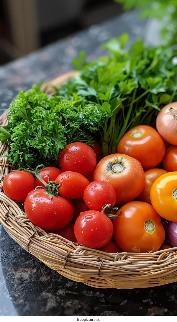 Fresh Vegetables Ready to Cook