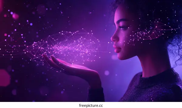 African American Woman and Digital Network Art