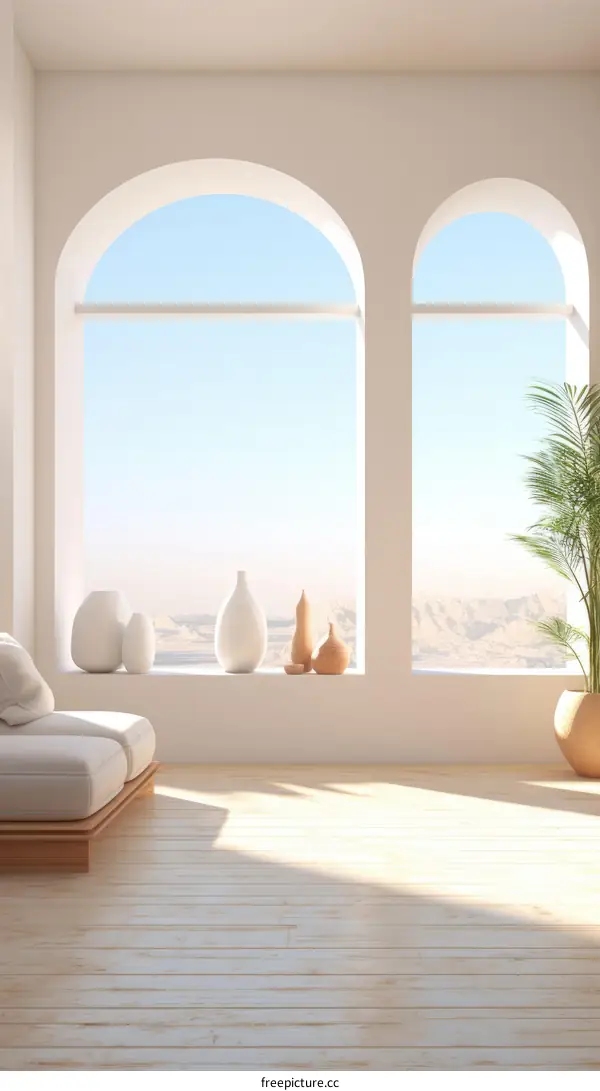 Bright and Airy Living Room With Large Windows