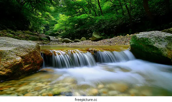 Nature Waterfall Scenic Landscape