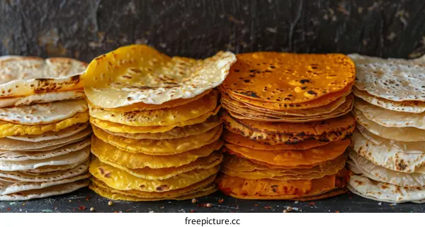 Assortment of flatbreads