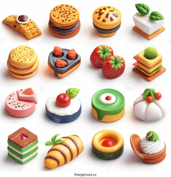 A variety of delicious pastries and desserts