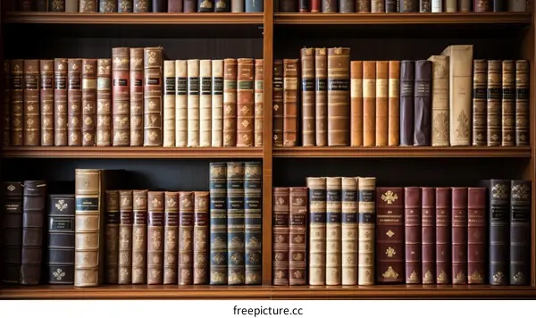 A library full of old books