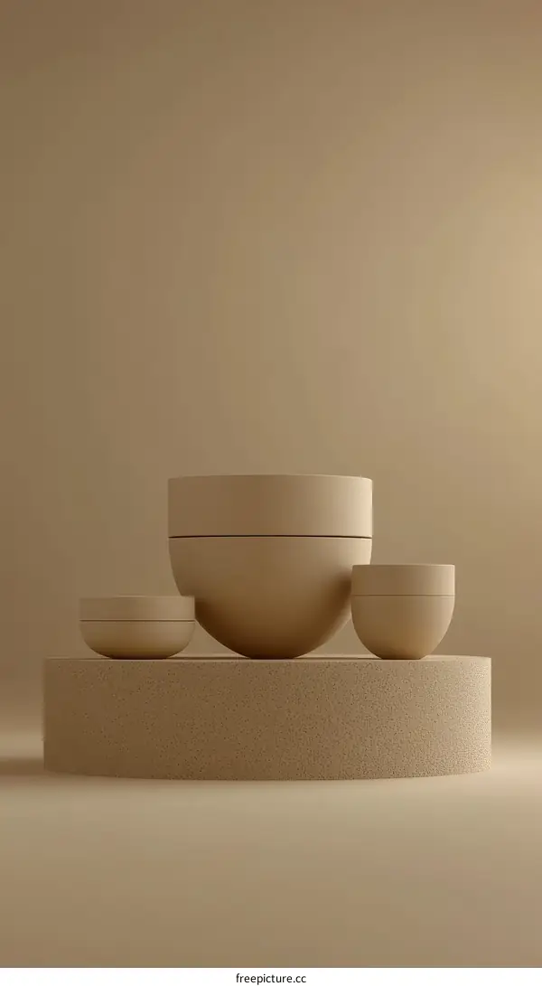 Beige Minimalist Product Display