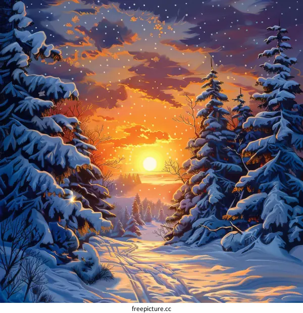 Snow-Covered Haven Amidst a Winter Wonderland