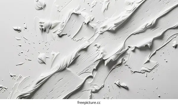 White Oil Paint Texture Closeup