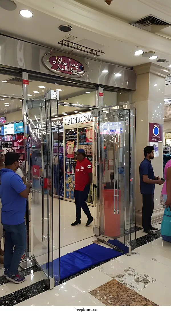 Entrance of a Store in a Shopping Mall in Dubai