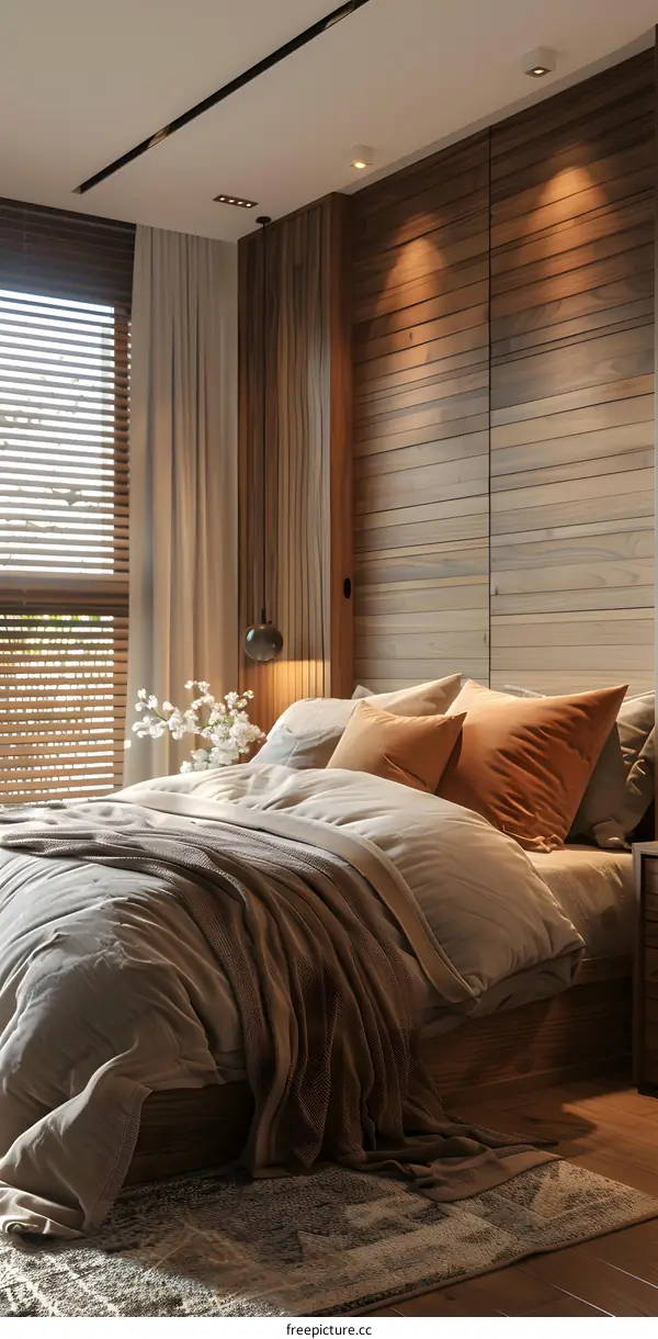 Japanese-style master bedroom