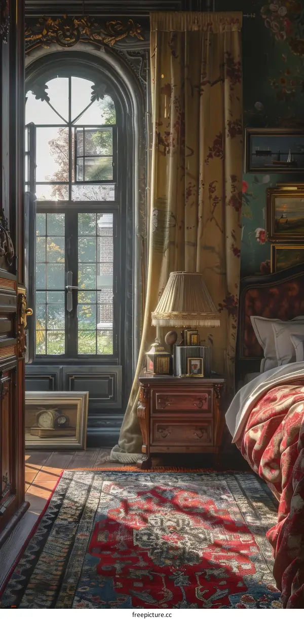 Elegant Antique Bedroom Interior Design