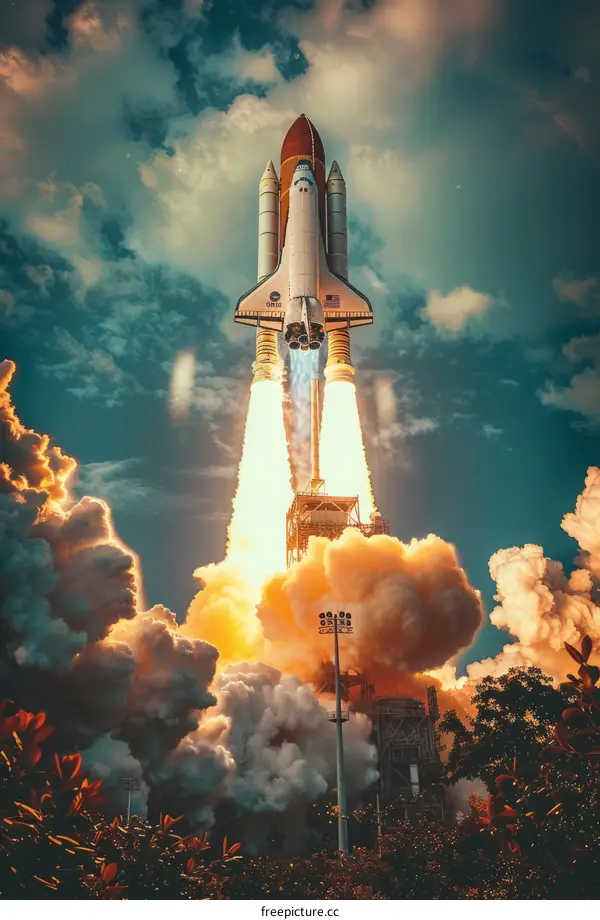 Space Shuttle Discovery Launches into Orbit from Kennedy Space Center