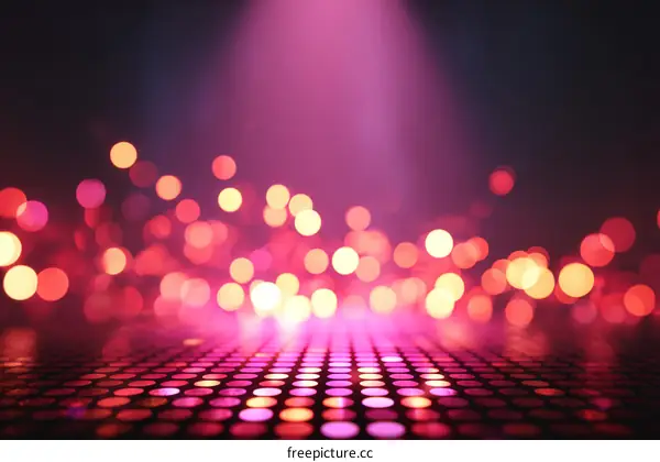 Abstract Pink Light Bokeh Background