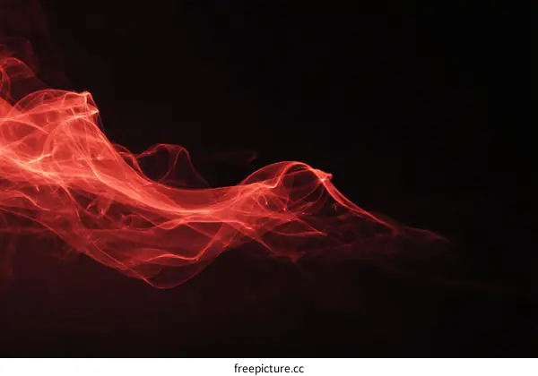 Abstract Red Smoke Design