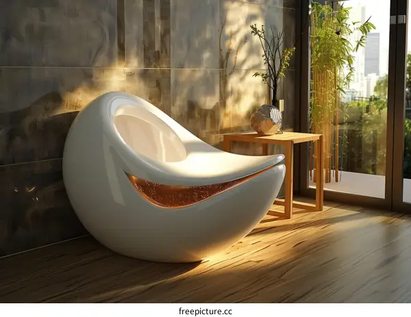 Luxury Modern Hot Tub with Stunning City Views