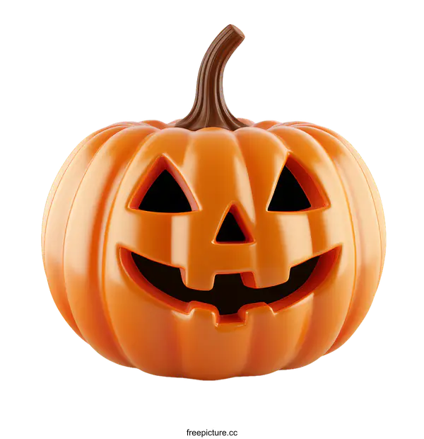 [Transparent Background PNG]3D Halloween Pumpkin Illustration