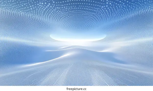Abstract Digital Landscape Futuristic Design