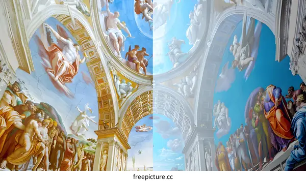 The Sistine Chapel Ceiling Fresco Art