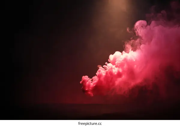 Abstract Pink Smoke Artistic Background