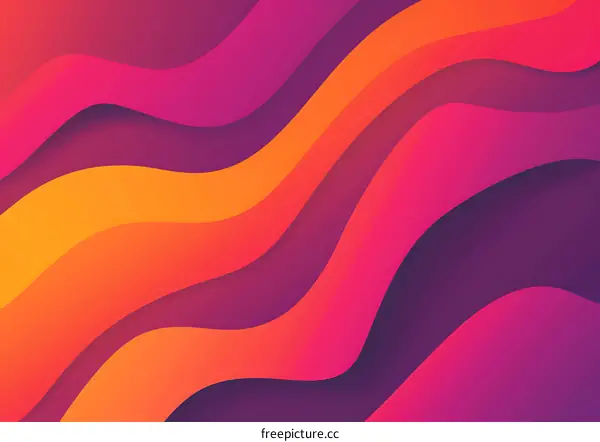 Abstract Gradient Colorful Wavy Background