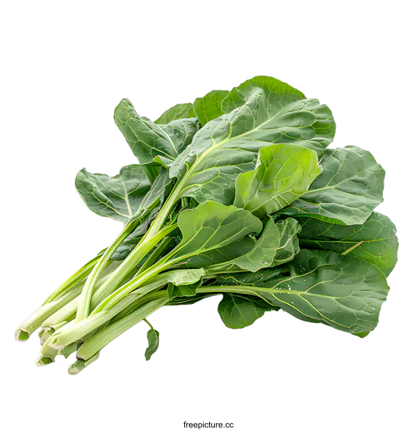 [Transparent Background PNG]A bunch of green collard greens