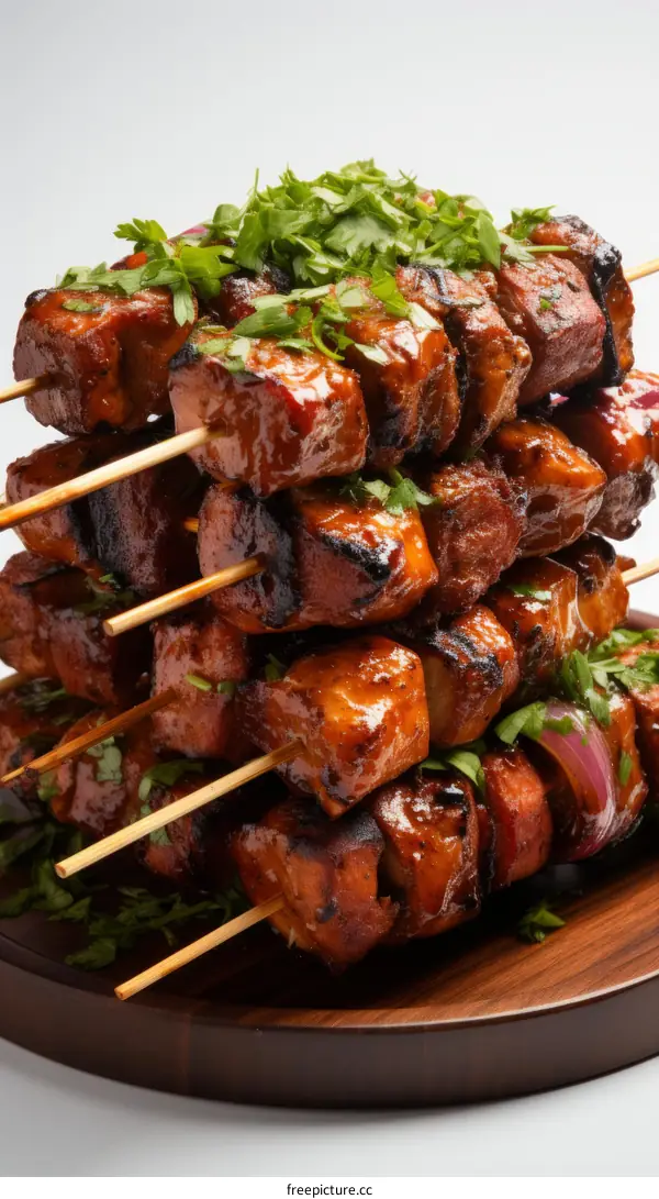 Pork Skewers with Parsley