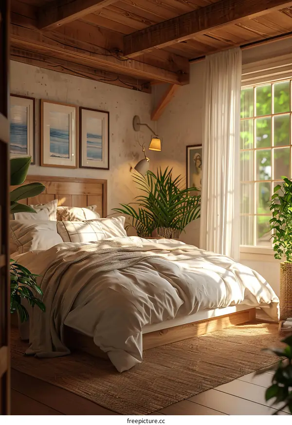 Cozy Rustic Bedroom Interior Design