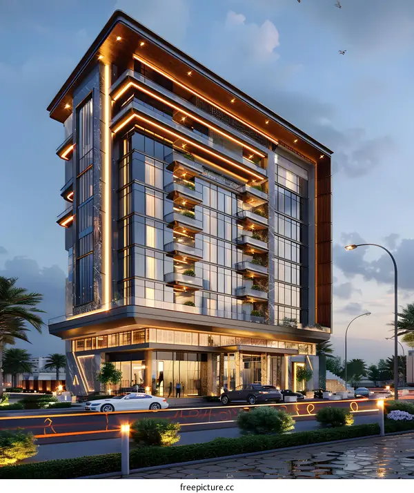 A luxury apartment building in Dubai