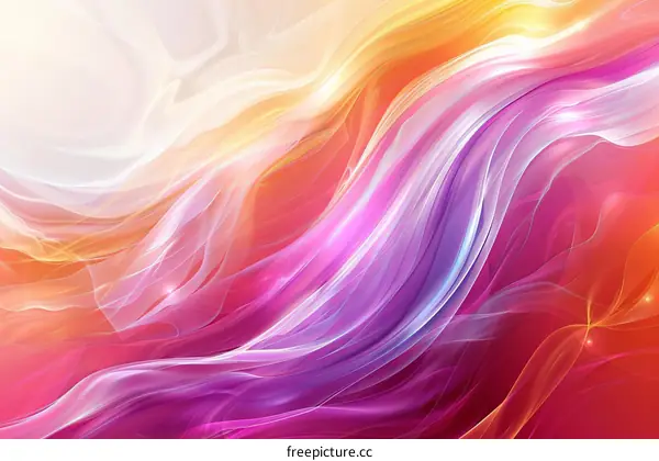 Flowing Smooth Waves with Vivid Colors