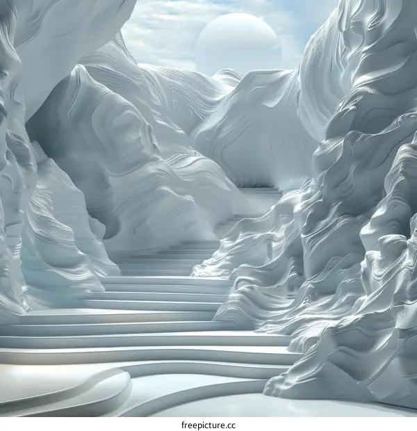 Surreal Rocky Ascent to the Future