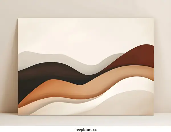 Abstract Background With Wavy Lines