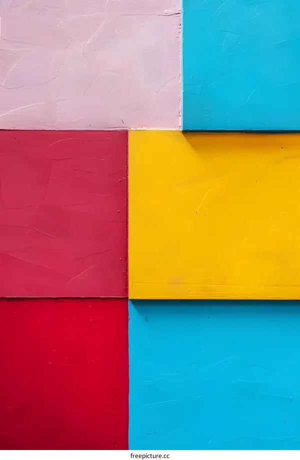 Colorful Abstract Geometric Pattern Wall