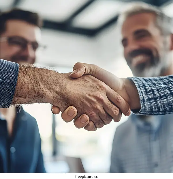 Business Handshake Agreement Partnership Deal