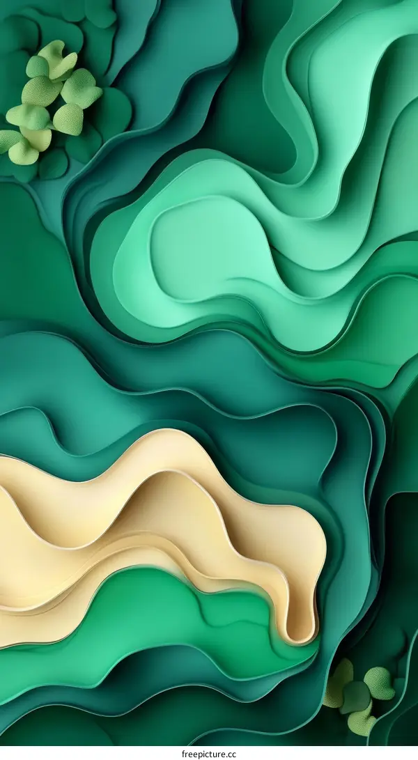 Abstract Layered Paper Art Design