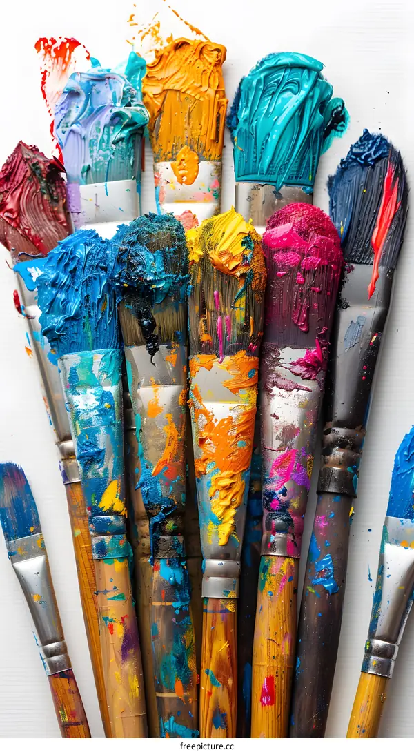colorful paintbrushes