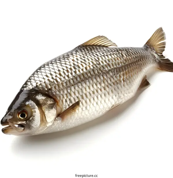 Freshwater Fish on White Background