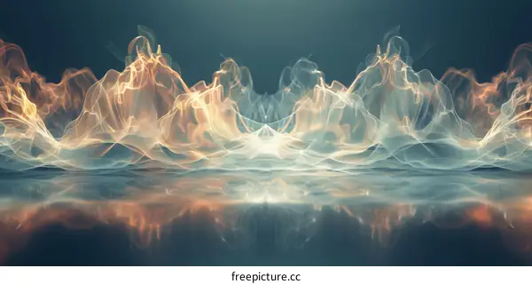 Abstract Colorful Wave Background