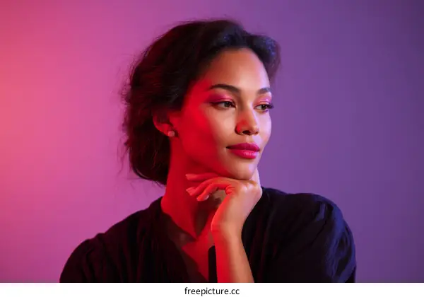 Stylish Woman in Vibrant Colors